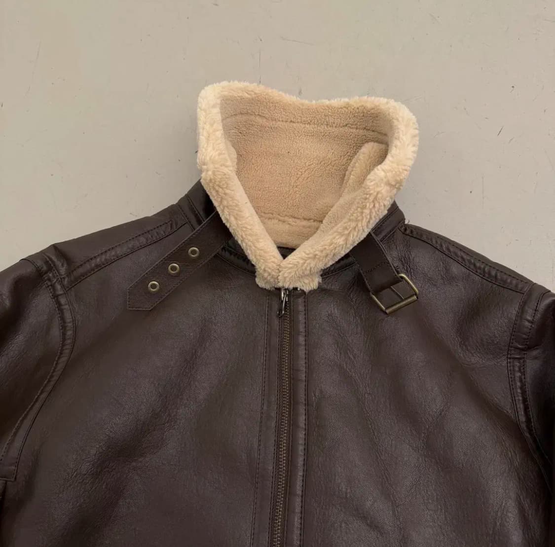 LEE 브라운 무스탕 자켓 상품이미지4