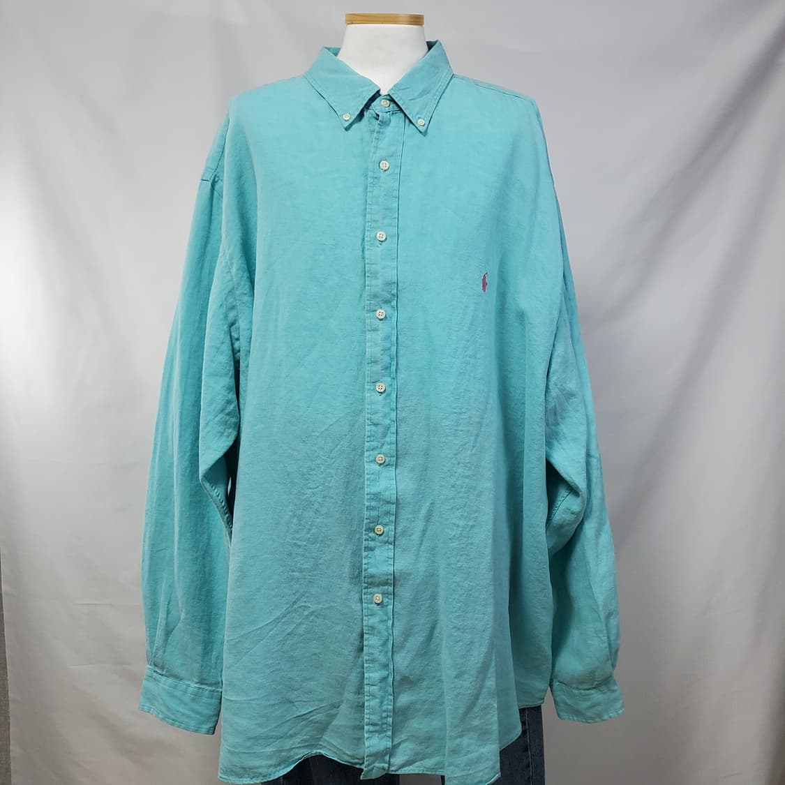 (ct060) 정품 4XL 폴로 랄프로렌 린넨 셔츠. 상품이미지2