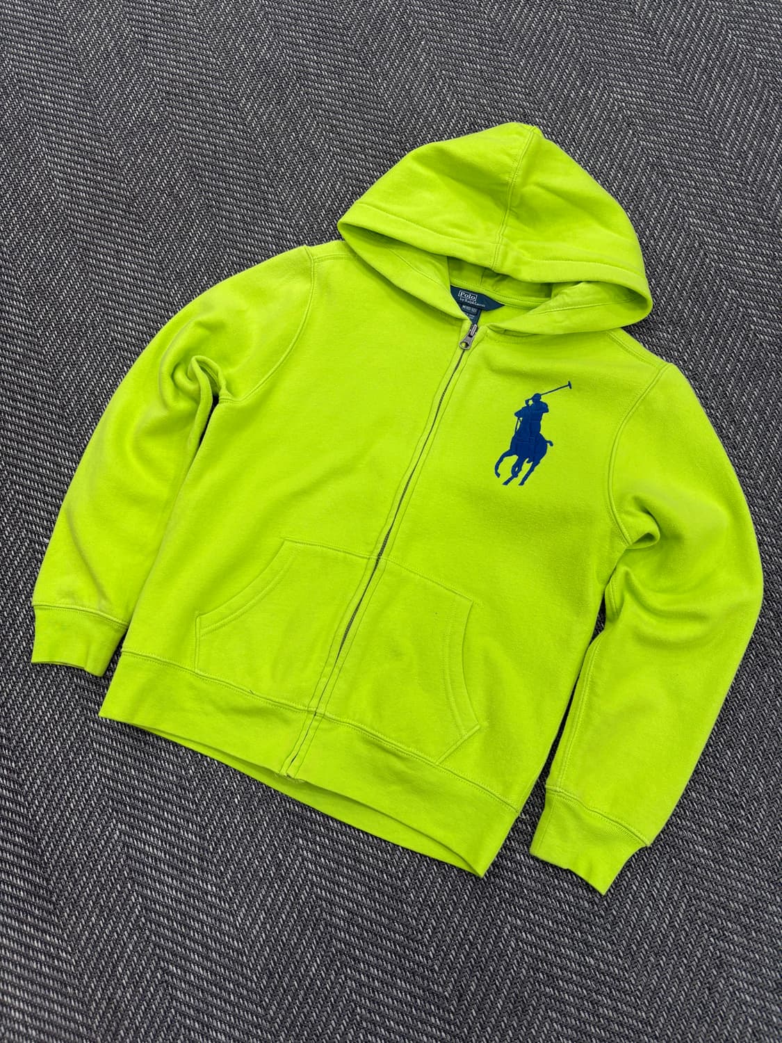 폴로 후드집업 연두 상품이미지1