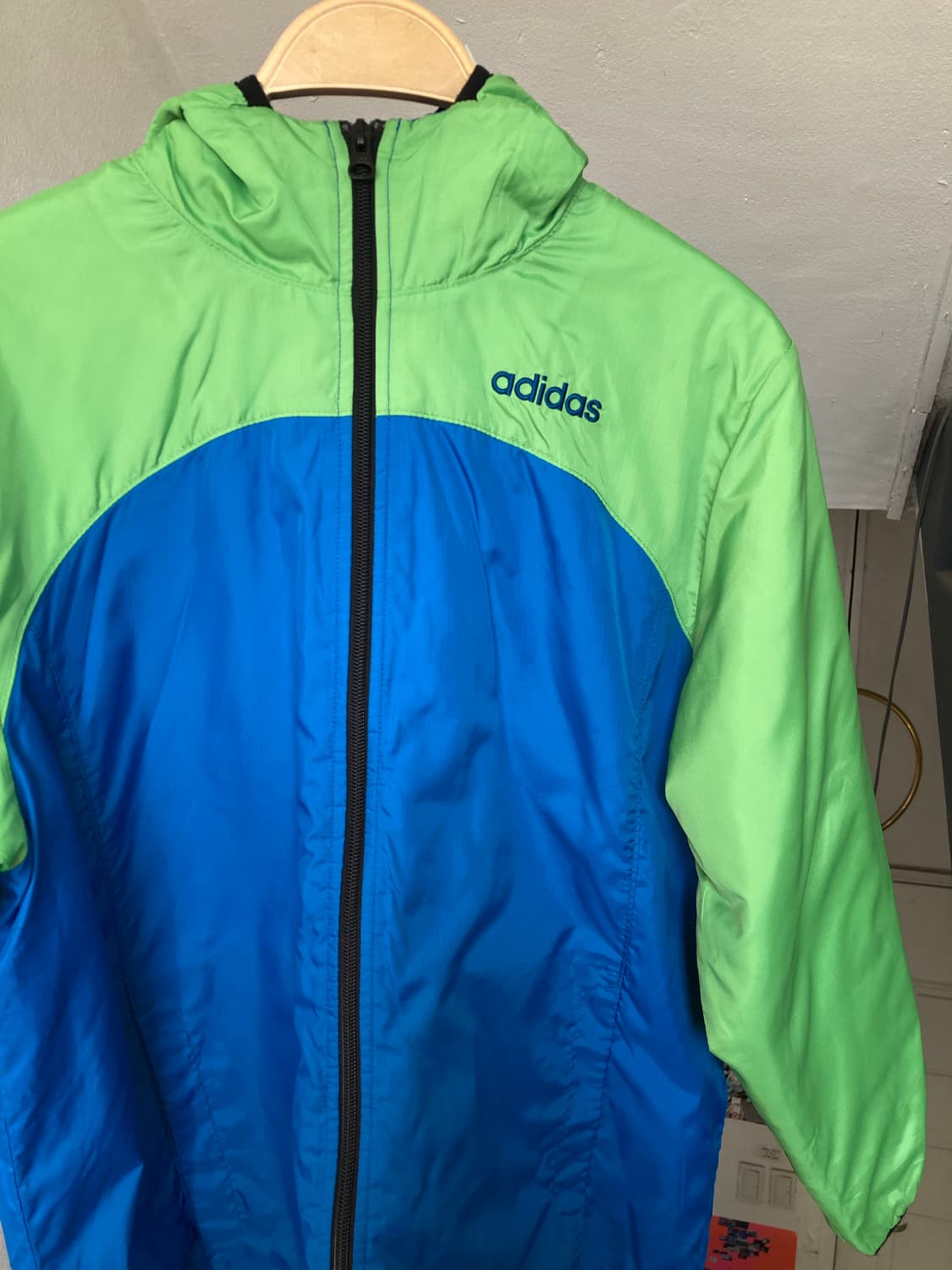 아디다스 adidas 그린블루 경량패딩 상품이미지2