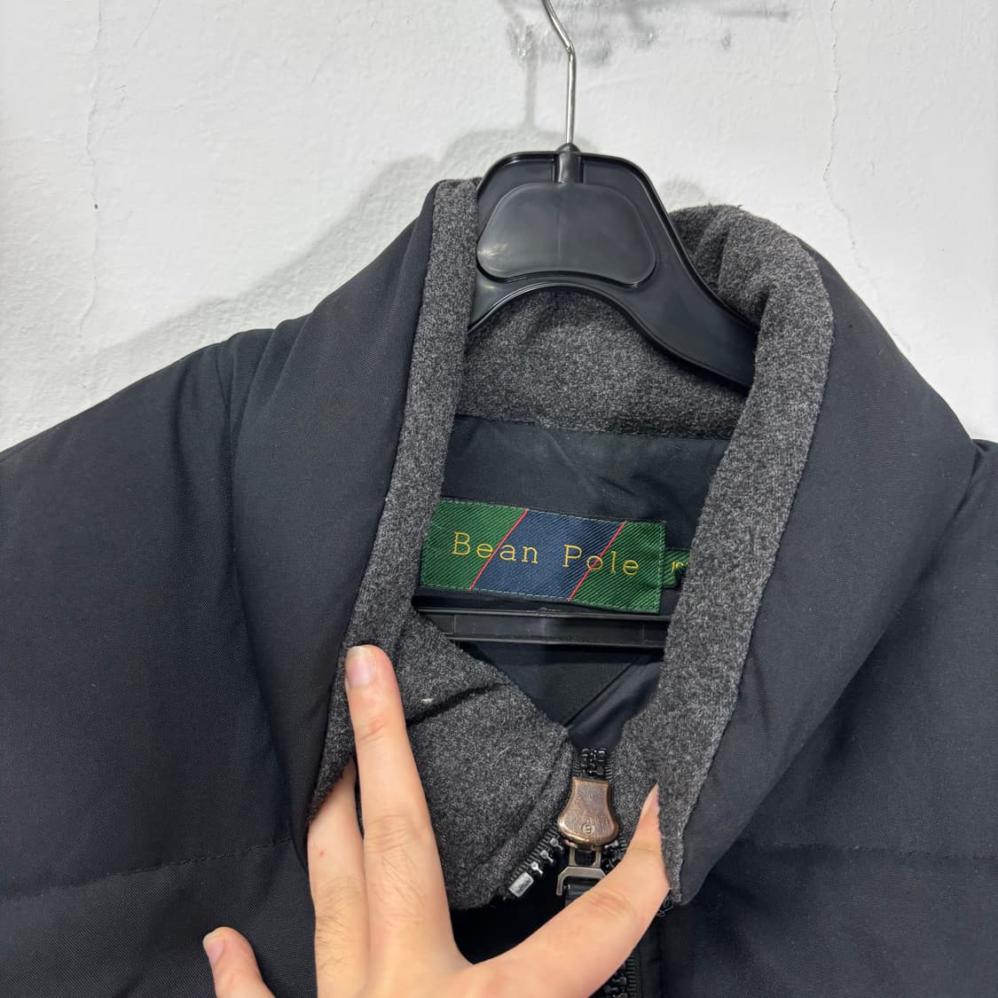 100 빈폴 블랙 덕다운 푸퍼 패딩 상품이미지3