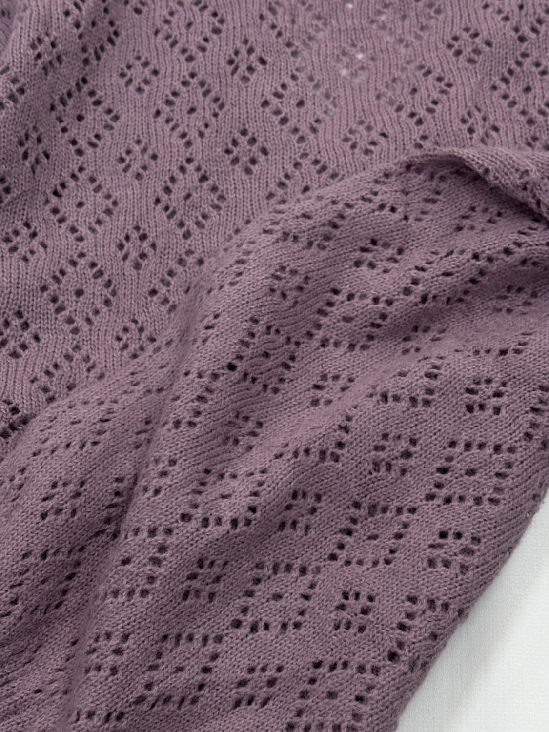 🍇하구미의 퍼플 펀칭 그런지 니트🍇 에스닉 히피 브이넥 보헤미안 갸루 상품이미지5