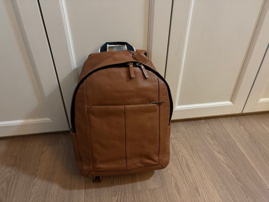 코치 올가죽 백팩 남여공용 라지백팩 상품이미지1