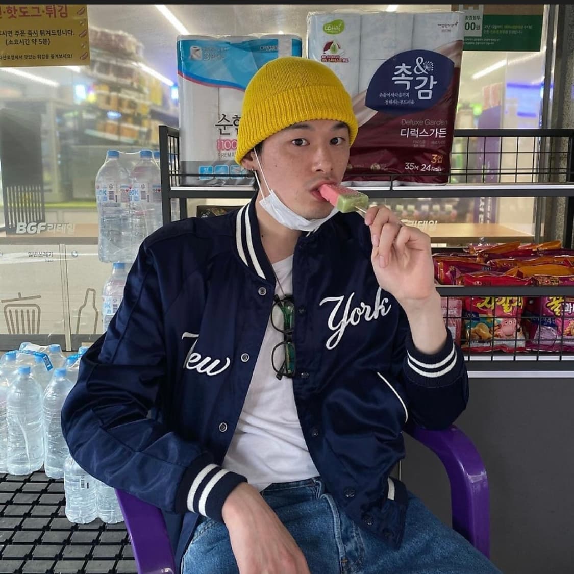 [초판] 랄프로렌 양키스 새틴 자켓 네이비 뉴욕 상품이미지4