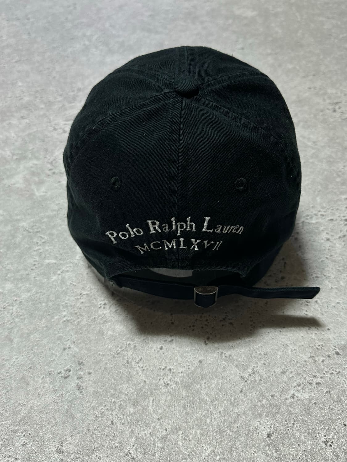 폴로 랄프로렌 빅포니 블랙 빈티지 볼캡 상품이미지4