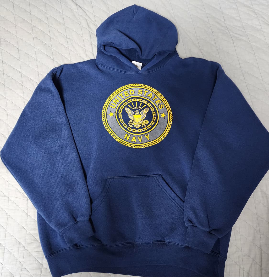 [XL] 90s USA 네이비 USN NAVY 빈티지 후드티 상품이미지1