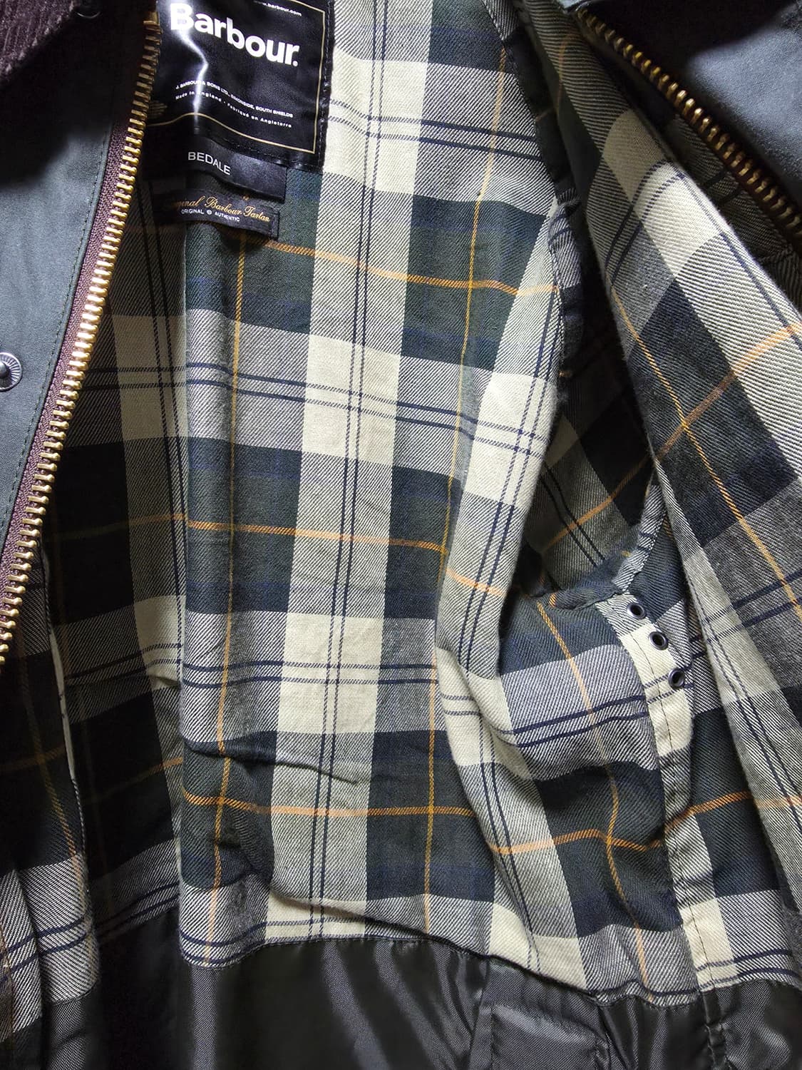 바버 비데일 세이지 왁스자켓 36사이즈 상품이미지6