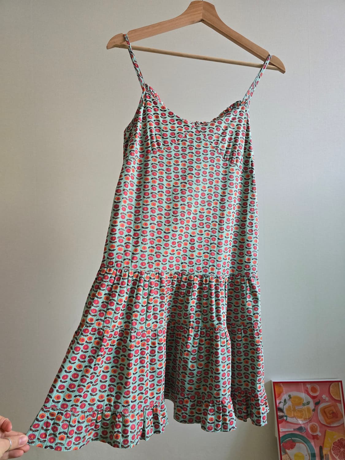 Catedral Slip Dress with Frill Hem 상품이미지3