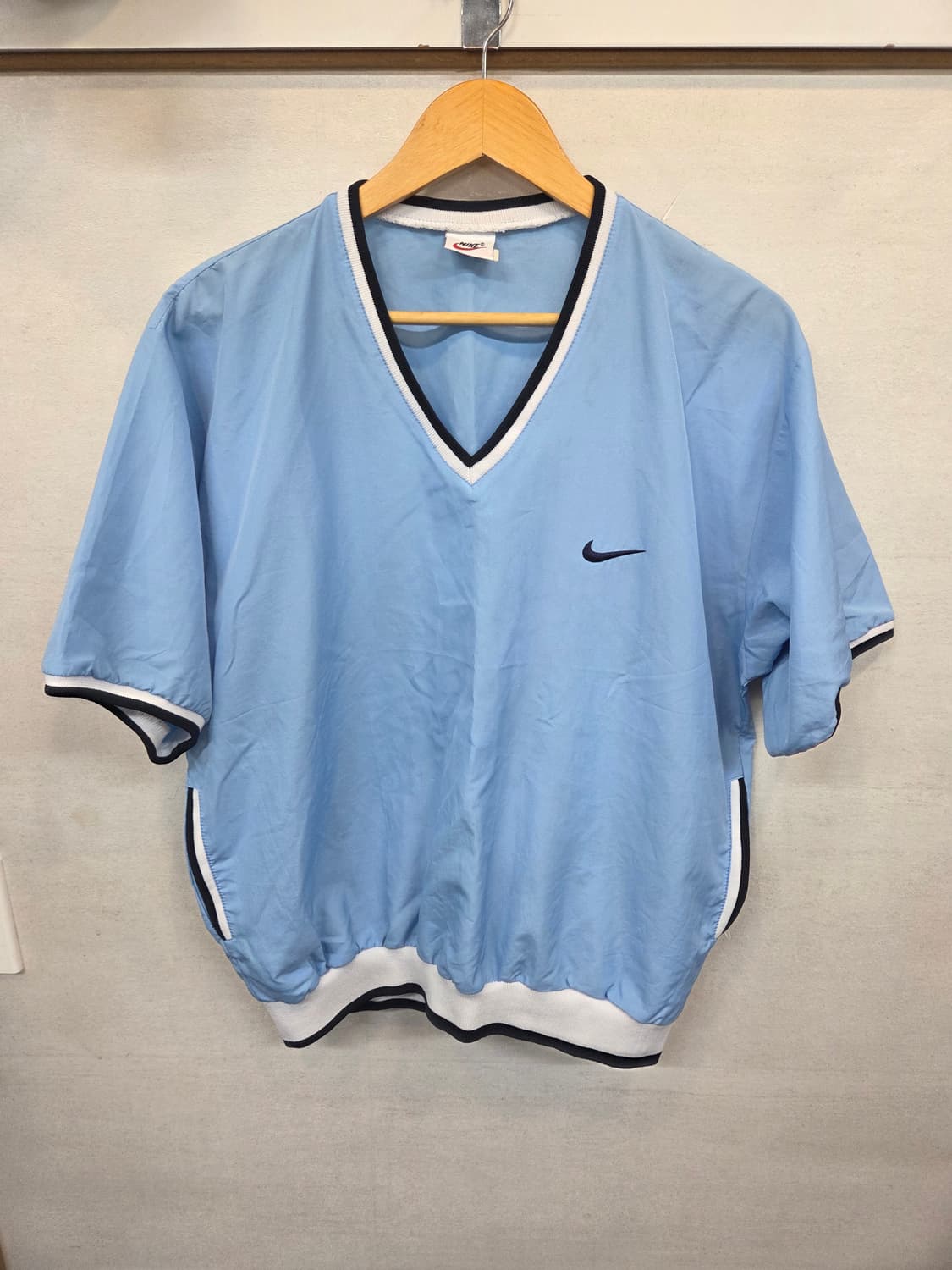 나이키 올드스쿨 빈티지 웜업 바람막이 반팔 L 상품이미지1