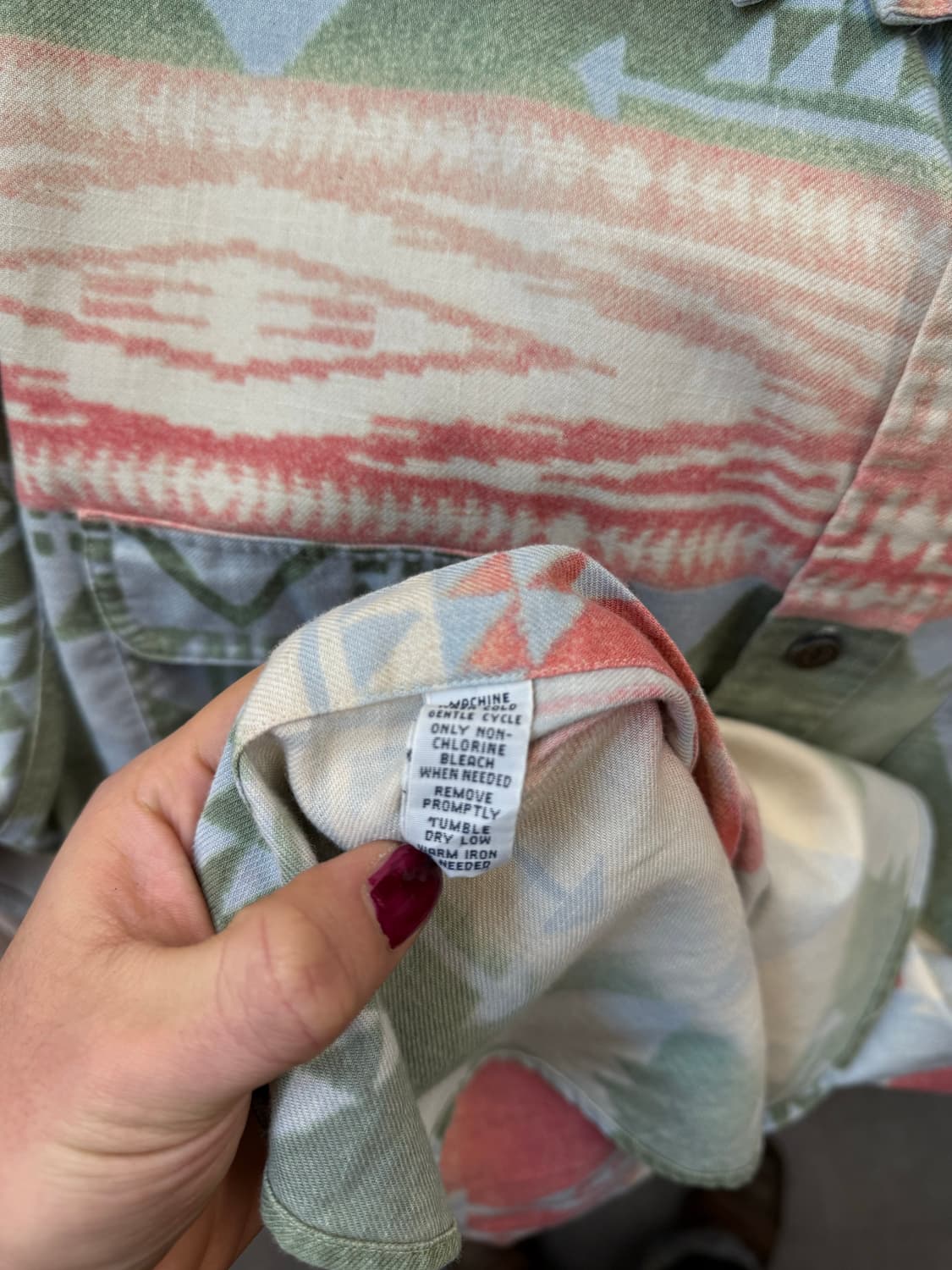 폴로 랄프로렌 네이티브 아즈텍 패턴 인디안 셔츠 N127 상품이미지7