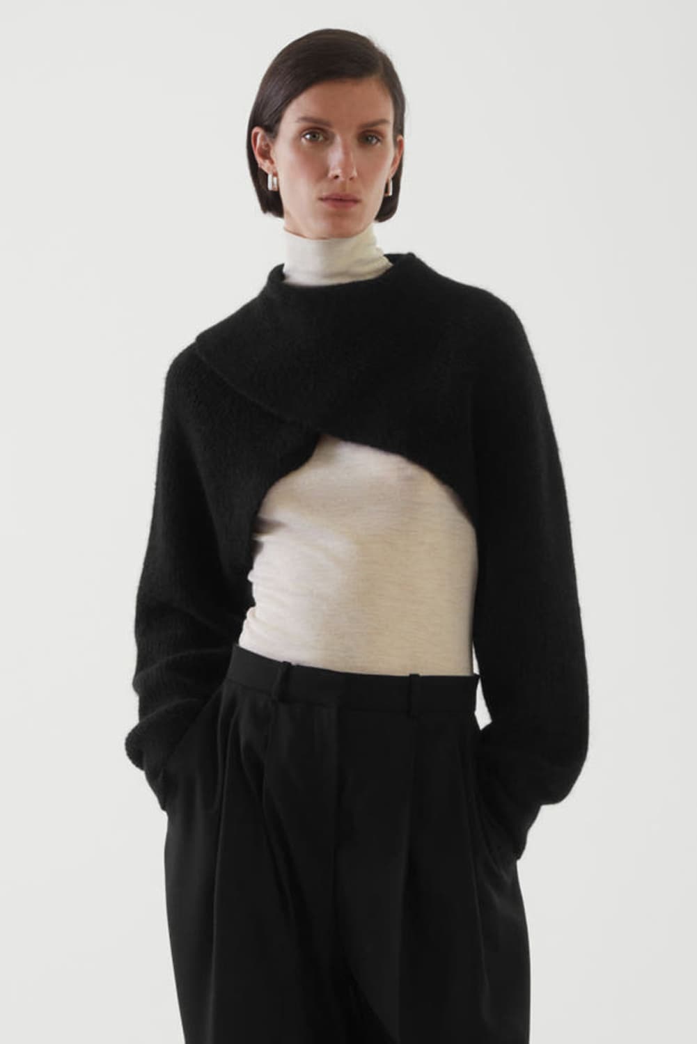 Cos 리브드 니트 볼레로 상품이미지1