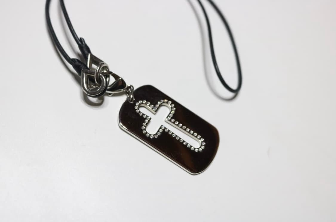 돌체앤가바나 실버 큐빅 도그택 상품이미지4