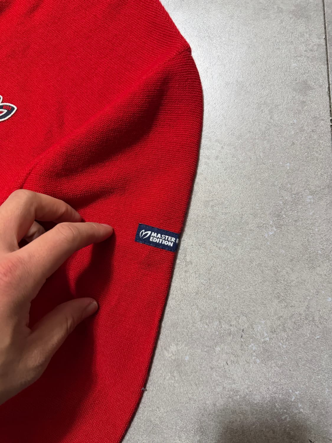 마스터버니 레드컬러 빈티지 울 니트 95size  상품이미지3