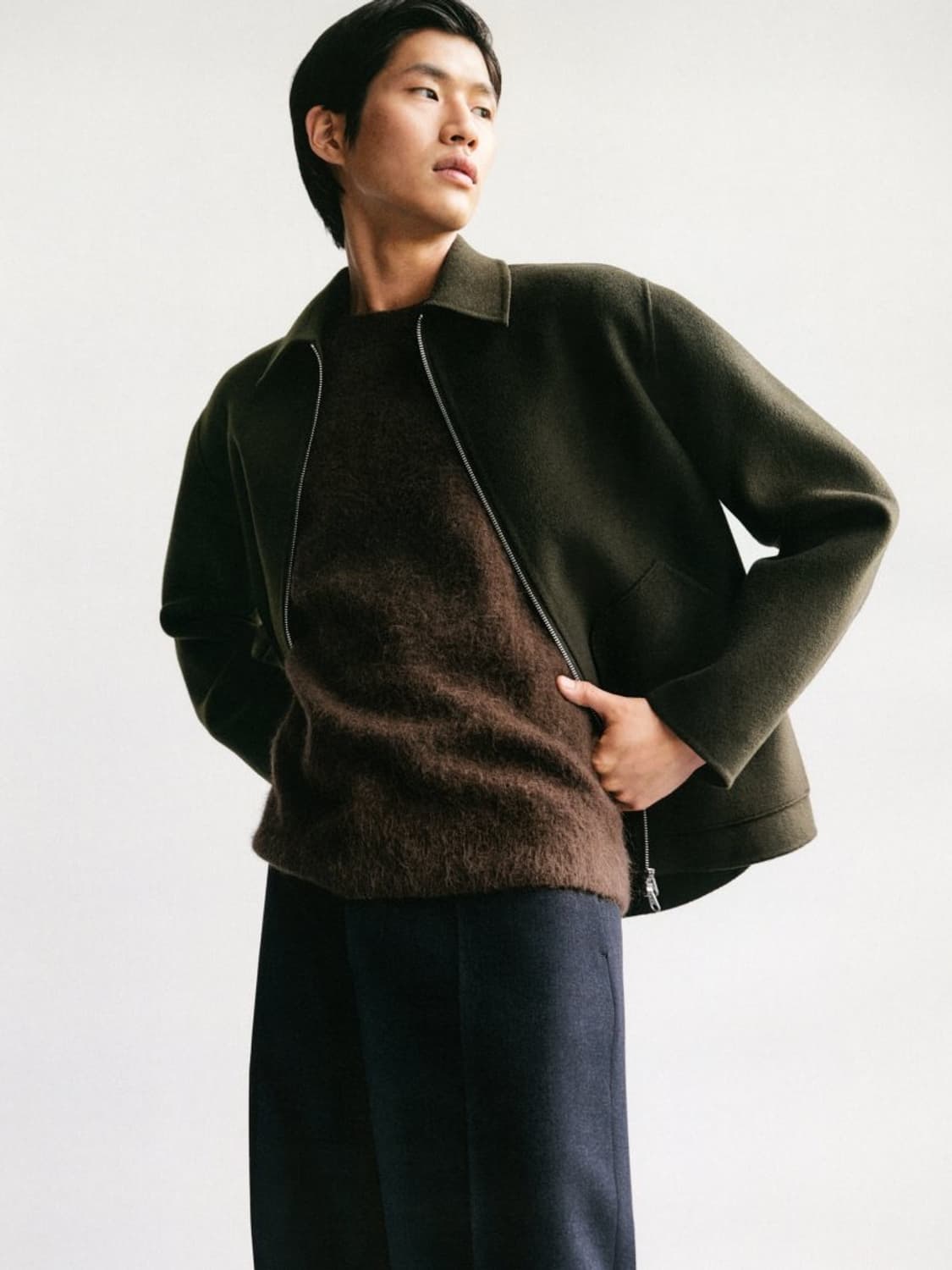 [아르켓] 쇼트 더블페이스 울 자켓 상품이미지2