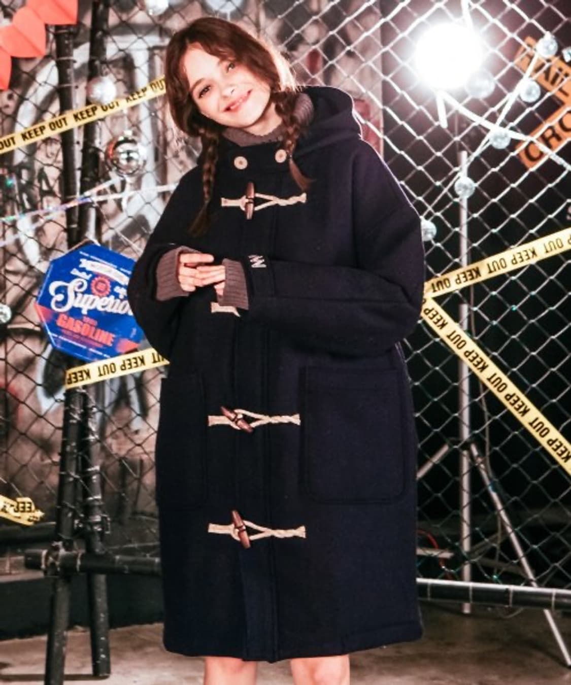 더블유브이프로젝트 오버사이즈 더플코트 떡볶이코트 (BLACK) 상품이미지6