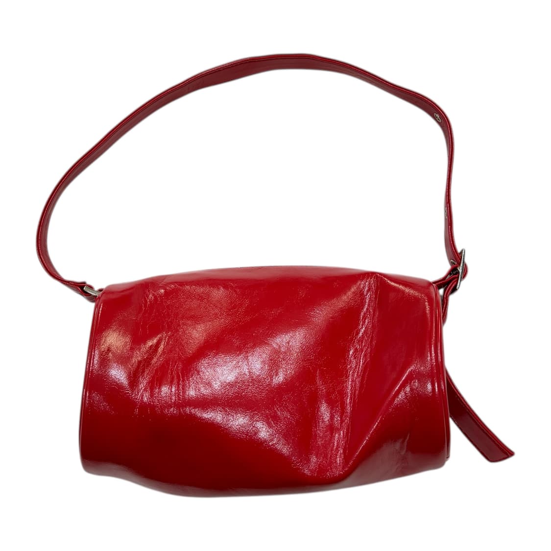 EMIS 이미스 엠보스드 배럴백 가방 레드 상품이미지3