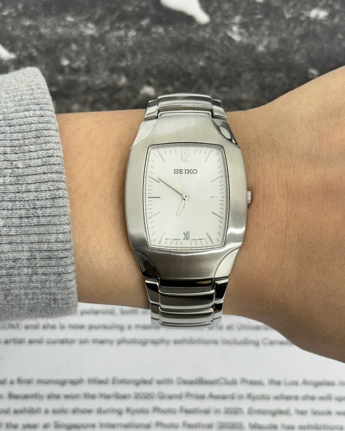 세이코 토노 케이스 쿼츠 시계 상품이미지8