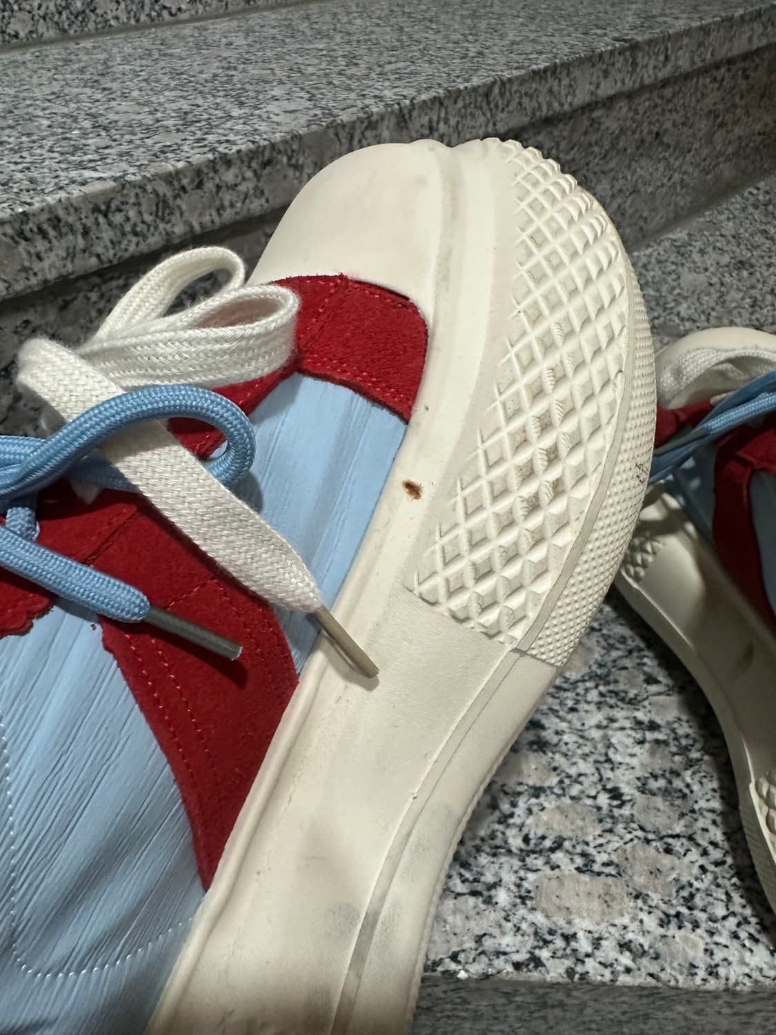 배색 플랫폼 스니커즈 하라주쿠 일본 갸루 240 통굽 상품이미지4