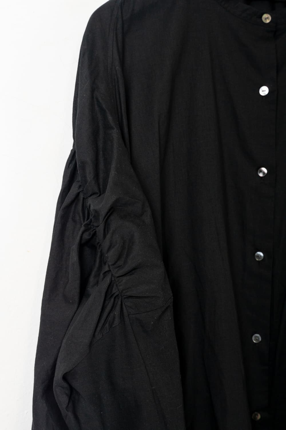 black shirring shirt 상품이미지2