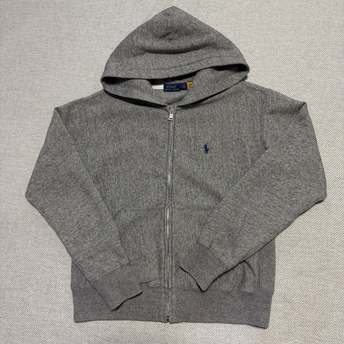 폴로 랄프로렌 그레이 기모 후드집업 상품이미지1