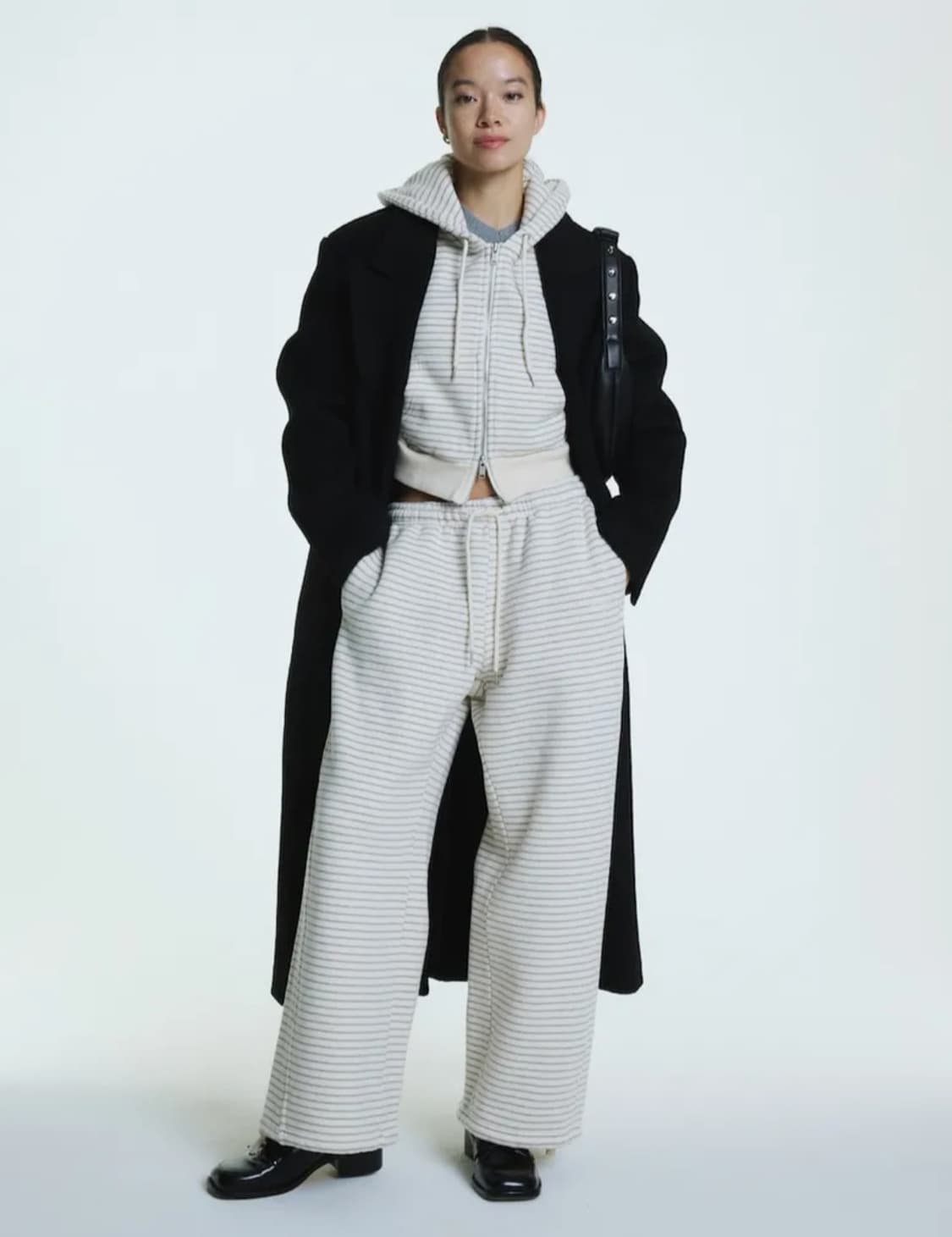 글로니 드로우스트링 스웻팬츠 스트라이프 M 상품이미지3