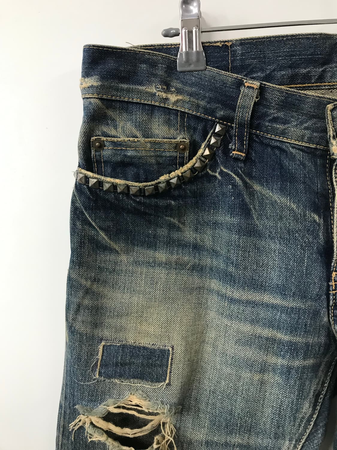 히스테릭글래머 로우라이즈 패치 데님팬츠 상품이미지4