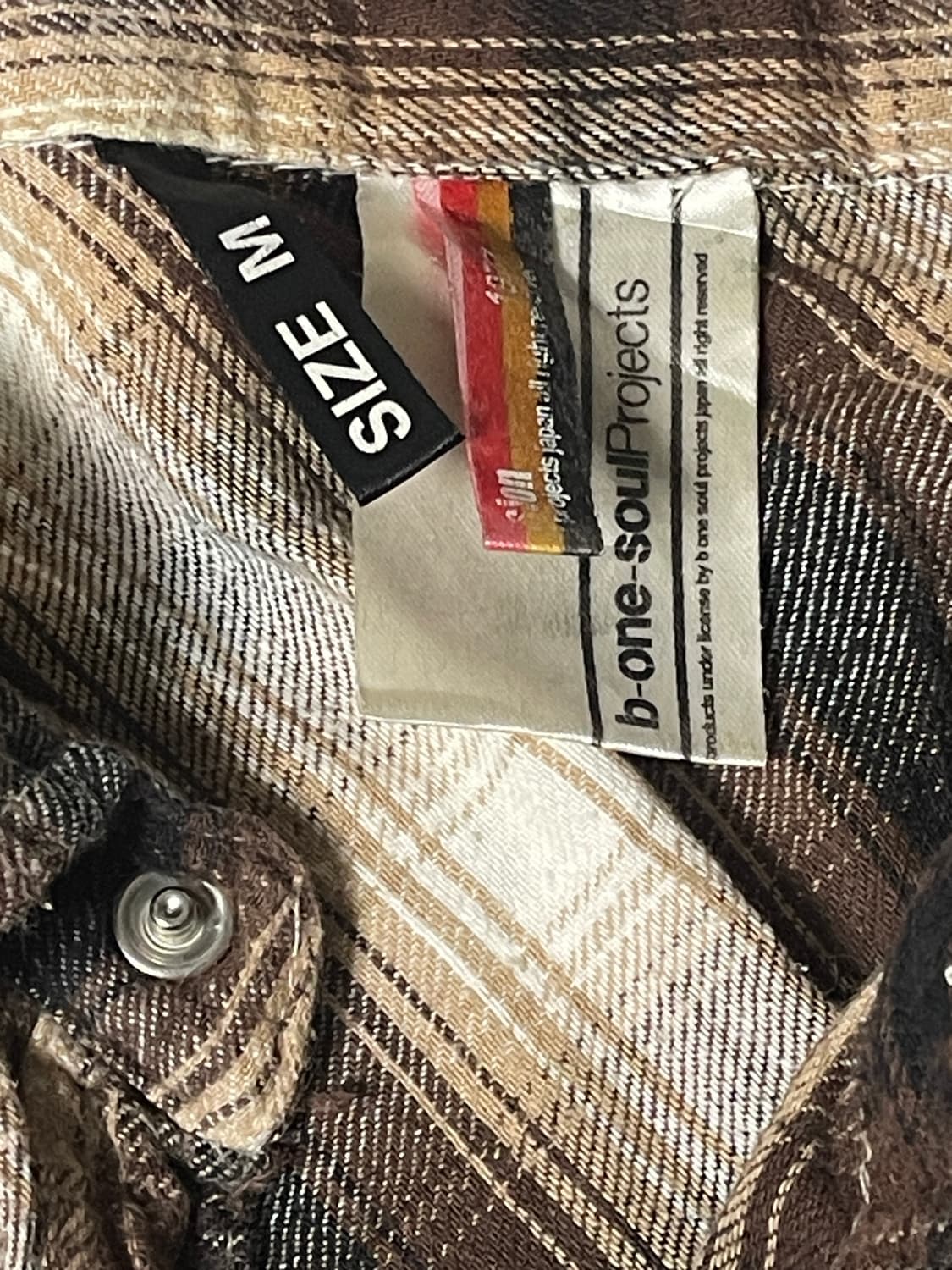 (B one soul)y2k patchwork check shirts 상품이미지6