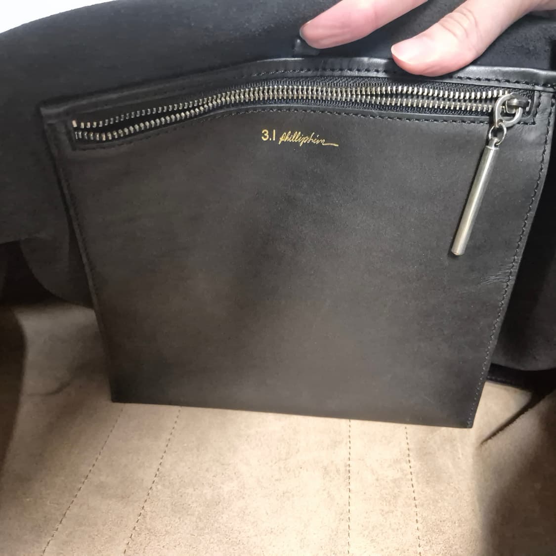 [정품] 3.1 필립림 31아워 백 (베이지/블랙, 사용감 많음) 상품이미지4