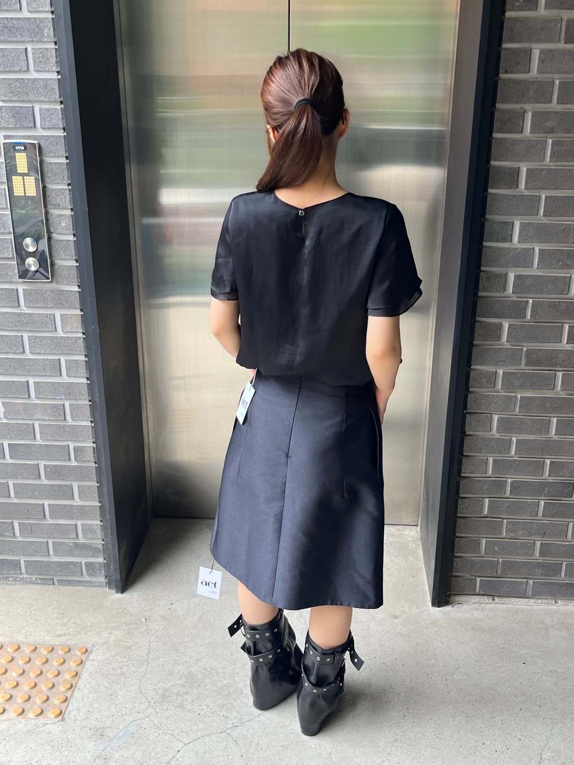 Jil sander 질샌더 입체 핀턱 스커트 상품이미지5