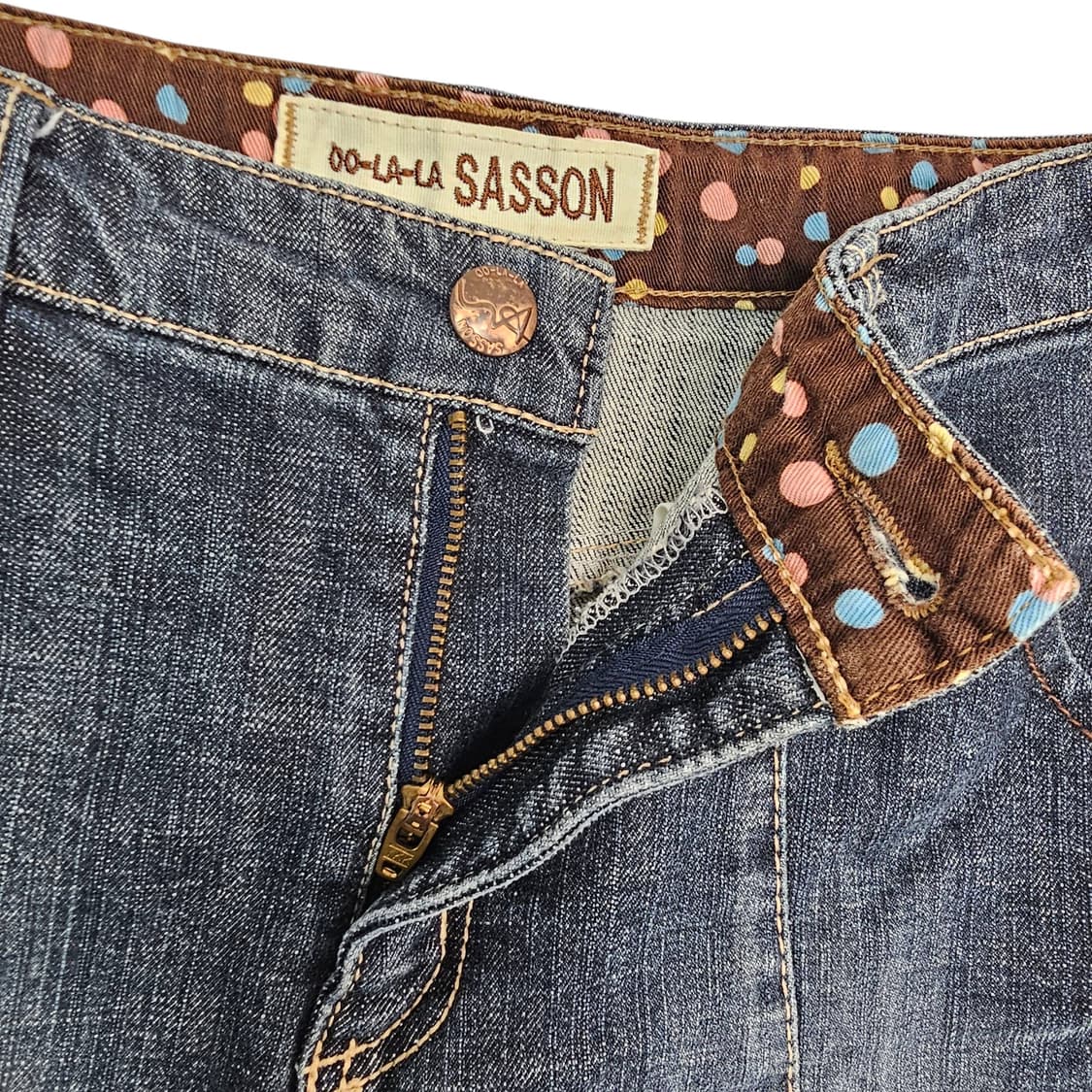  SASSON 플레어 데님 스커트 상품이미지2