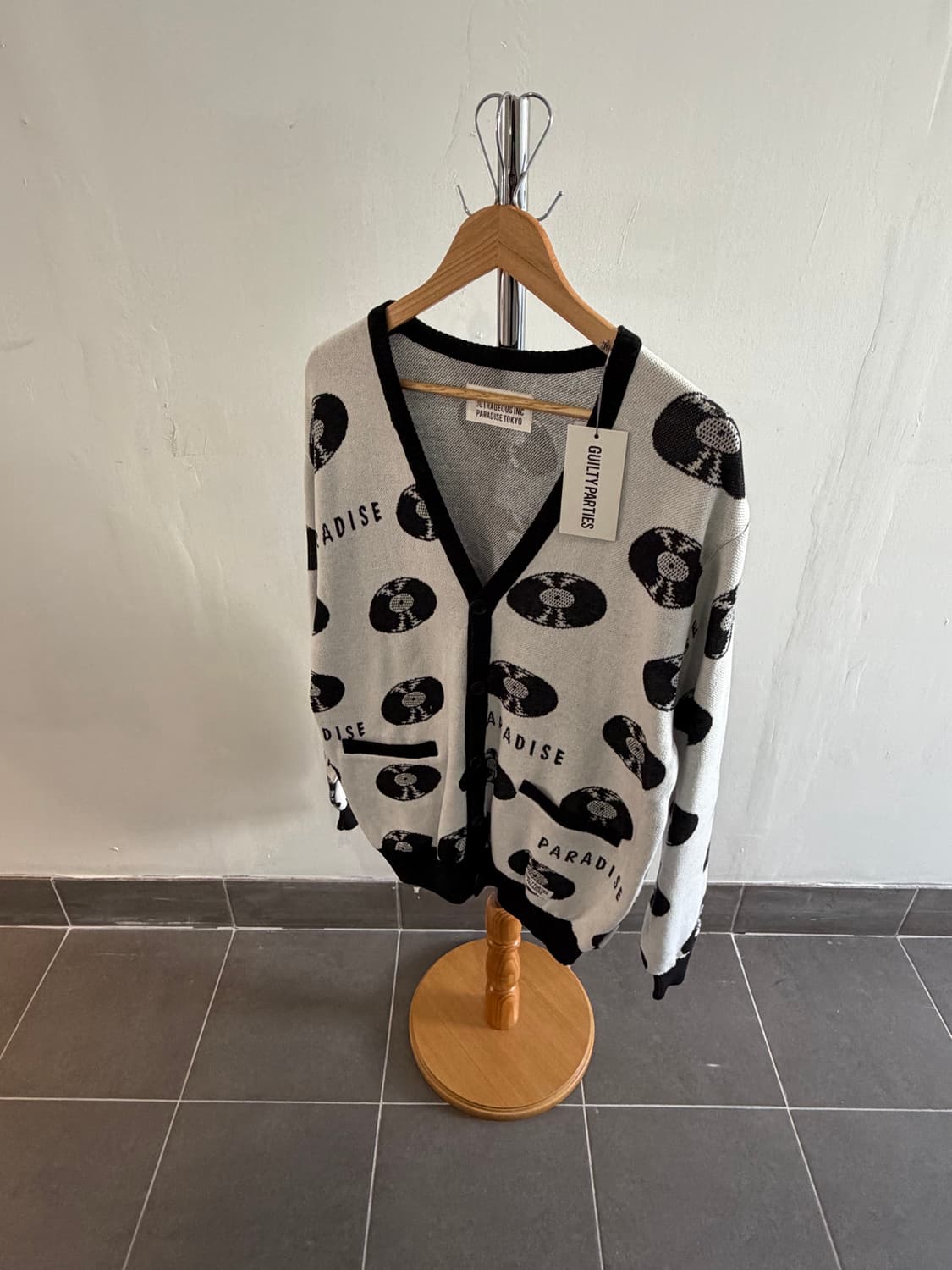 와코마리아 레코드 가디건 상품이미지1