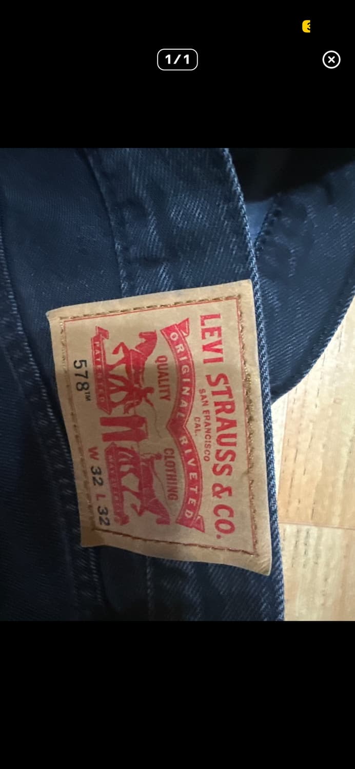 리바이스 578 배기 흑청 상품이미지3