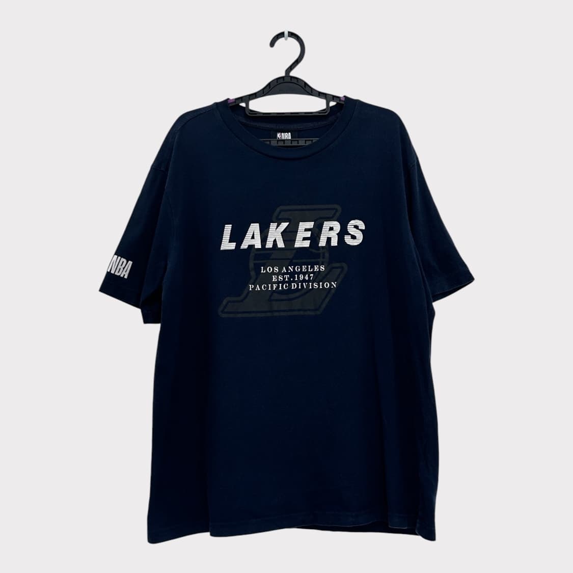 NBA LA 레이커스 반팔 티셔츠 네이비 상품이미지1