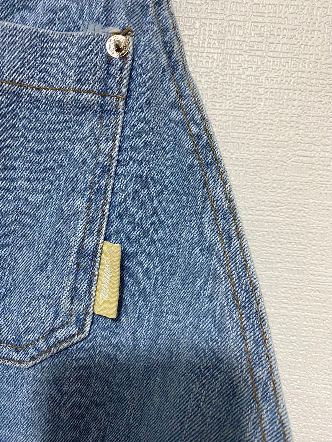 시눈 데님 오버롤 롱 원피스 상품이미지4