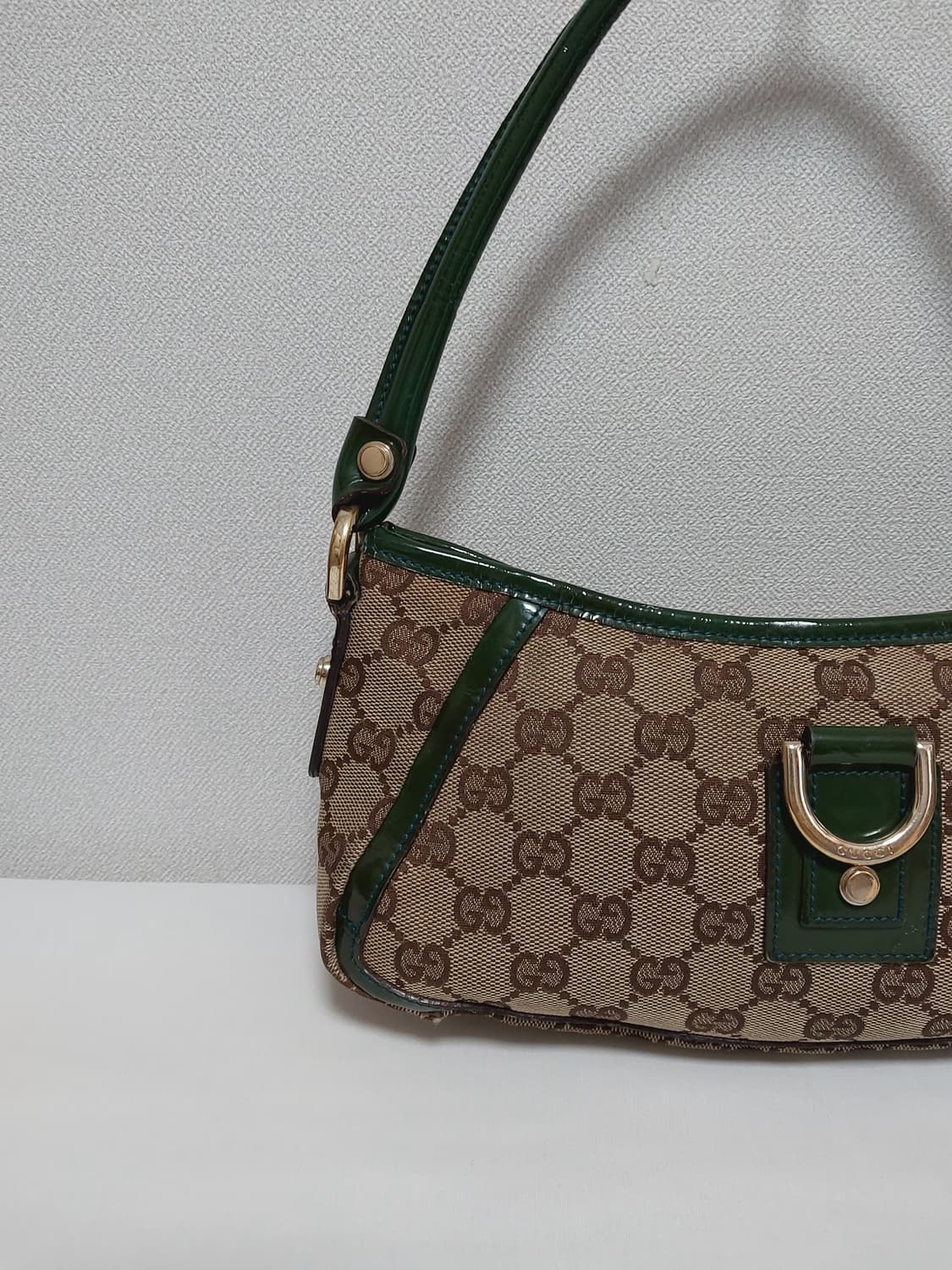 구찌 자가드 D링 숄더백 그린 (정품) 상품이미지2