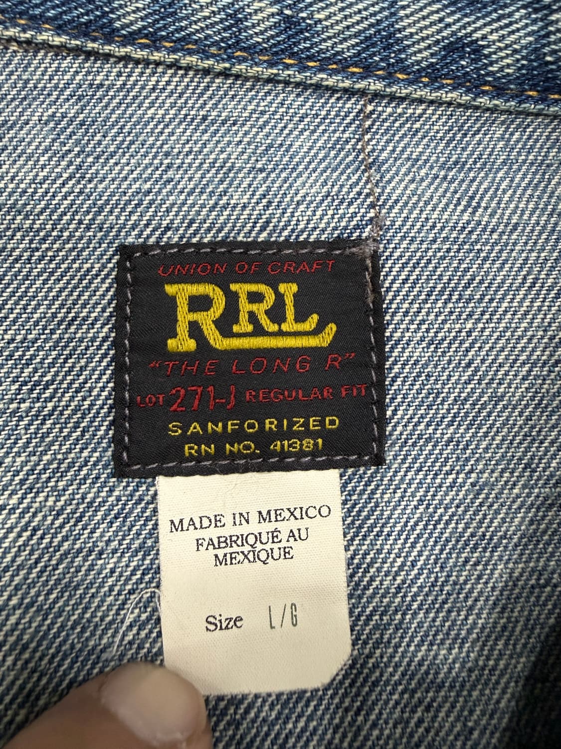 rrl lot271 리랜드 L사이즈(M과 교환 가능) 상품이미지3