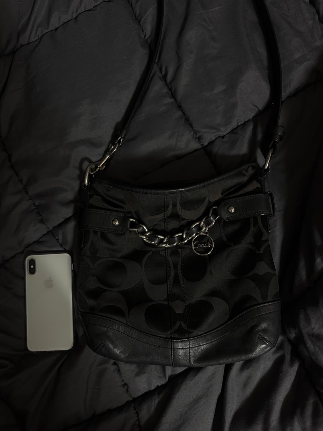 코치 2way백 숄더백 크로스백 바게트백 빈티지 시그니처로고 상품이미지10