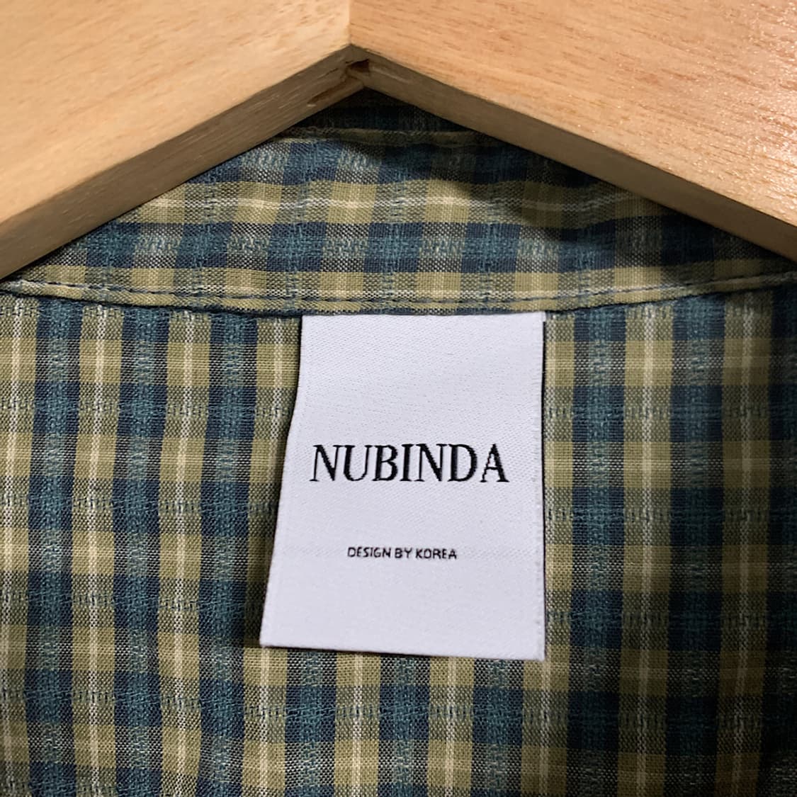 누빈다 빈티지 너드 오버핏 체크 셔츠 M 상품이미지2