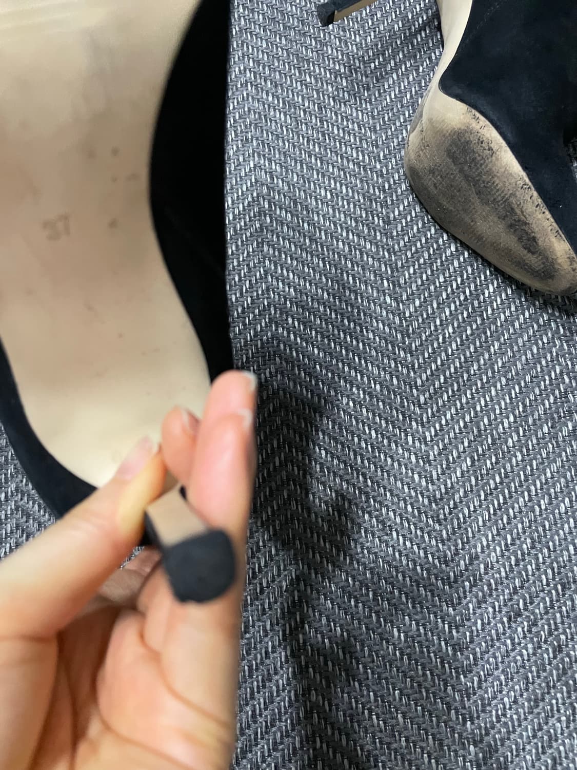 H&M 스웨이드 앵클 부츠 블랙 EU37/한국 235 상품이미지10
