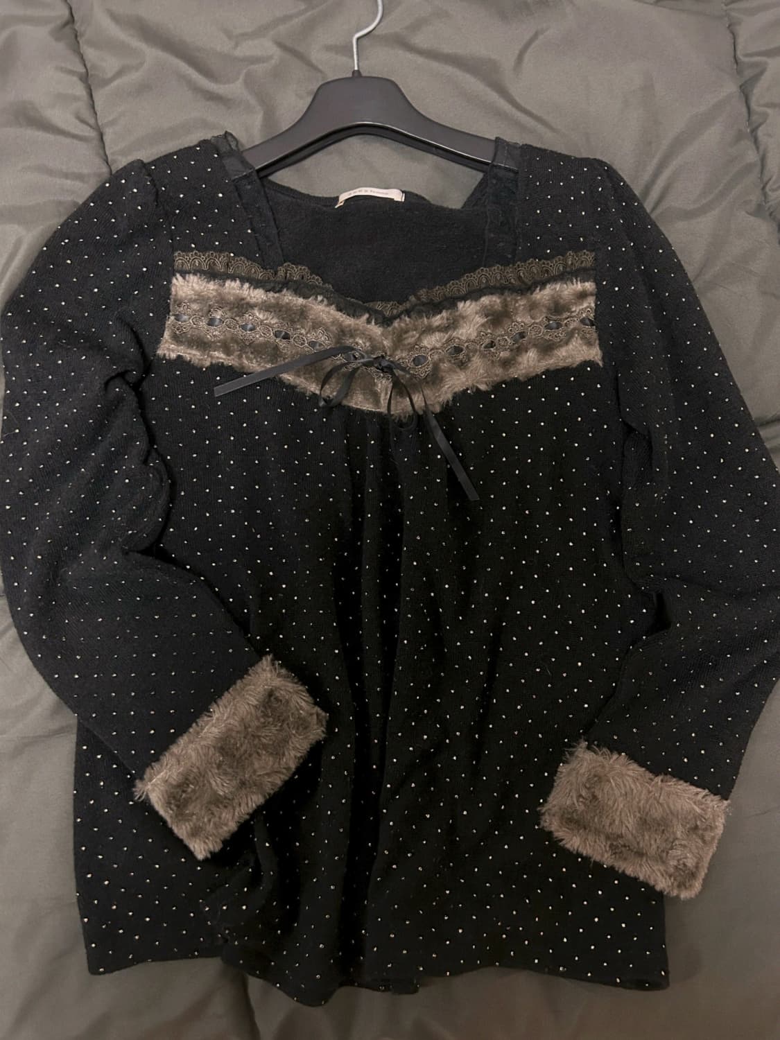 일본빈티지 퍼 긴팔 티셔츠 엑시즈팜 상품이미지1