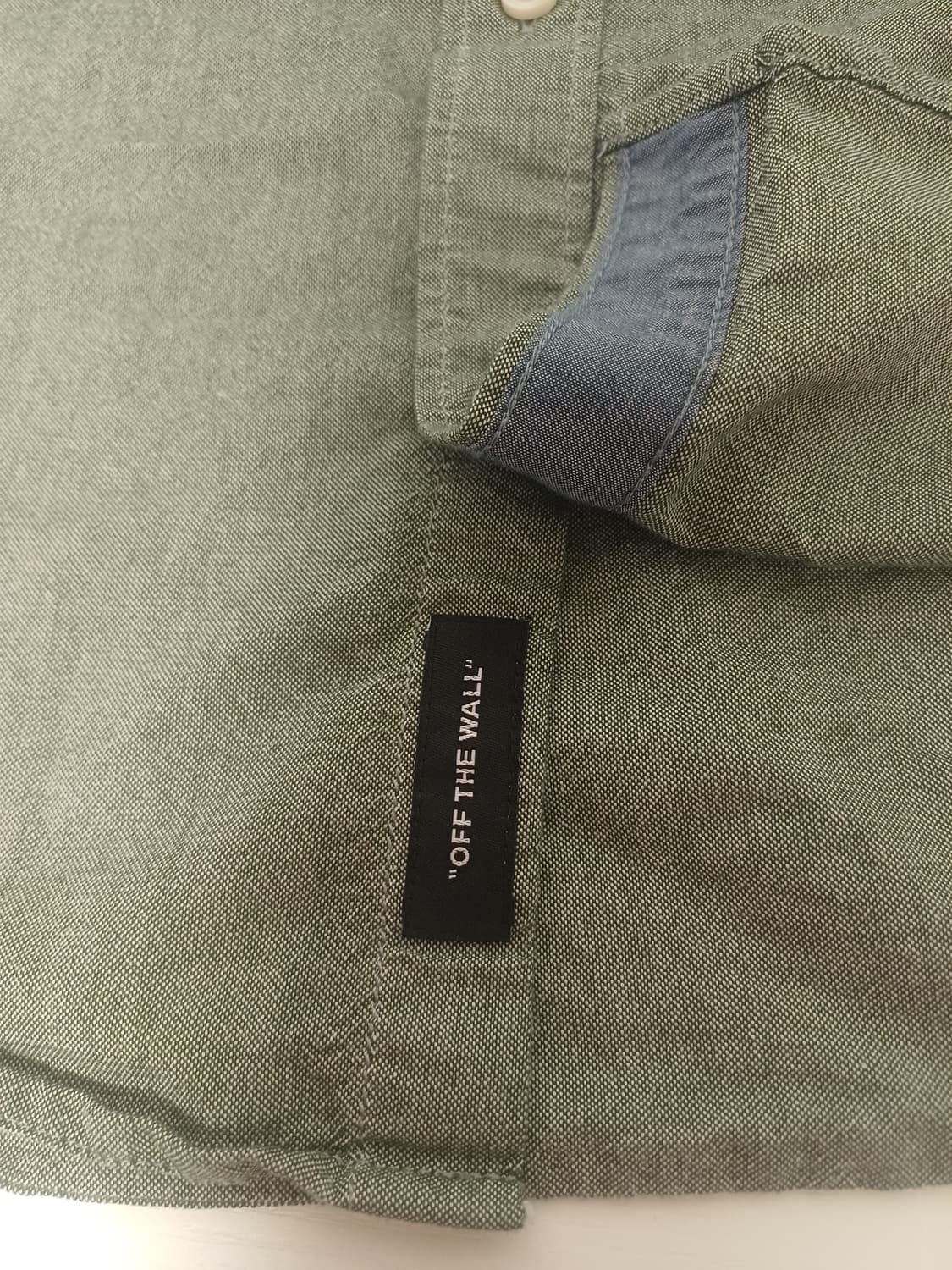 [M]반스(Vans)23FA 클래식핏 버튼다운 옥스포드 반팔셔츠 올리브카 상품이미지7