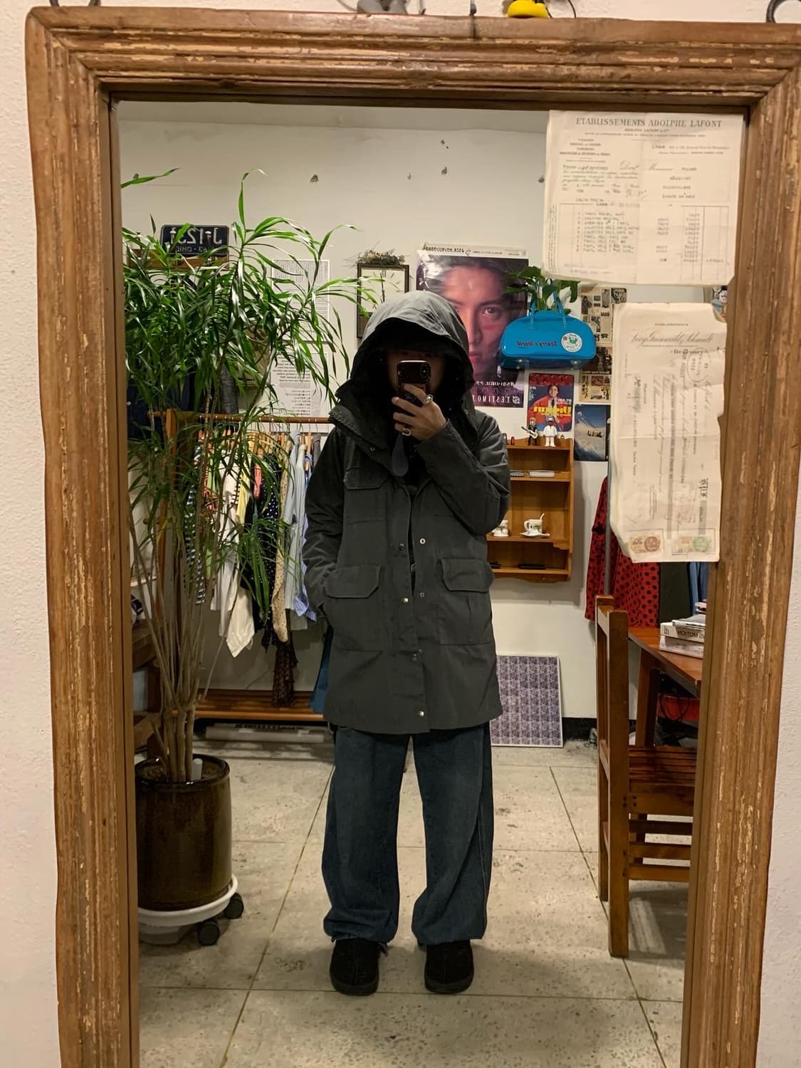 노스페이스 퍼플라벨 그레이 마운틴 파카 상품이미지4