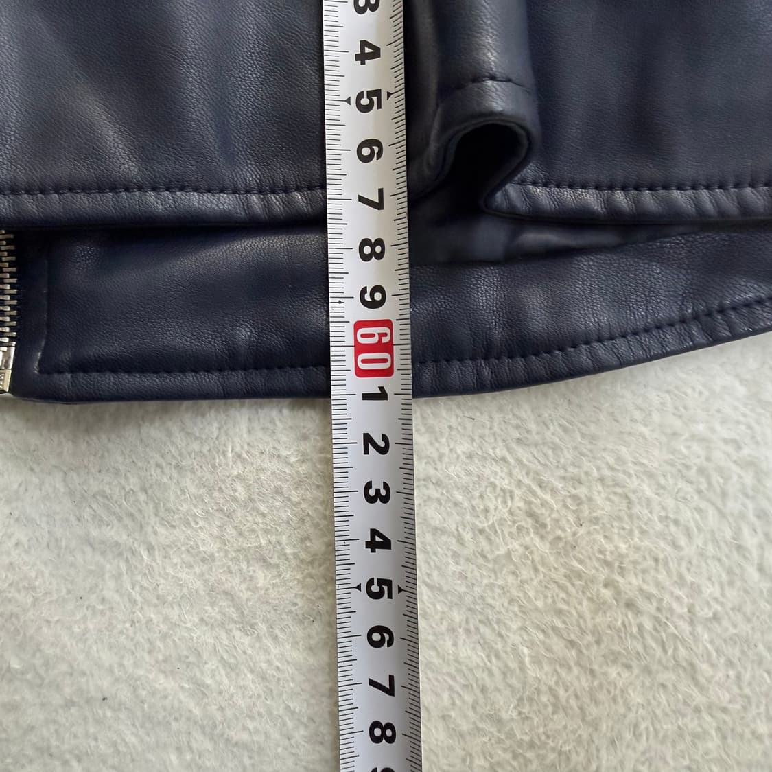 L 자라 네이비 가죽 자켓 0413T 상품이미지6