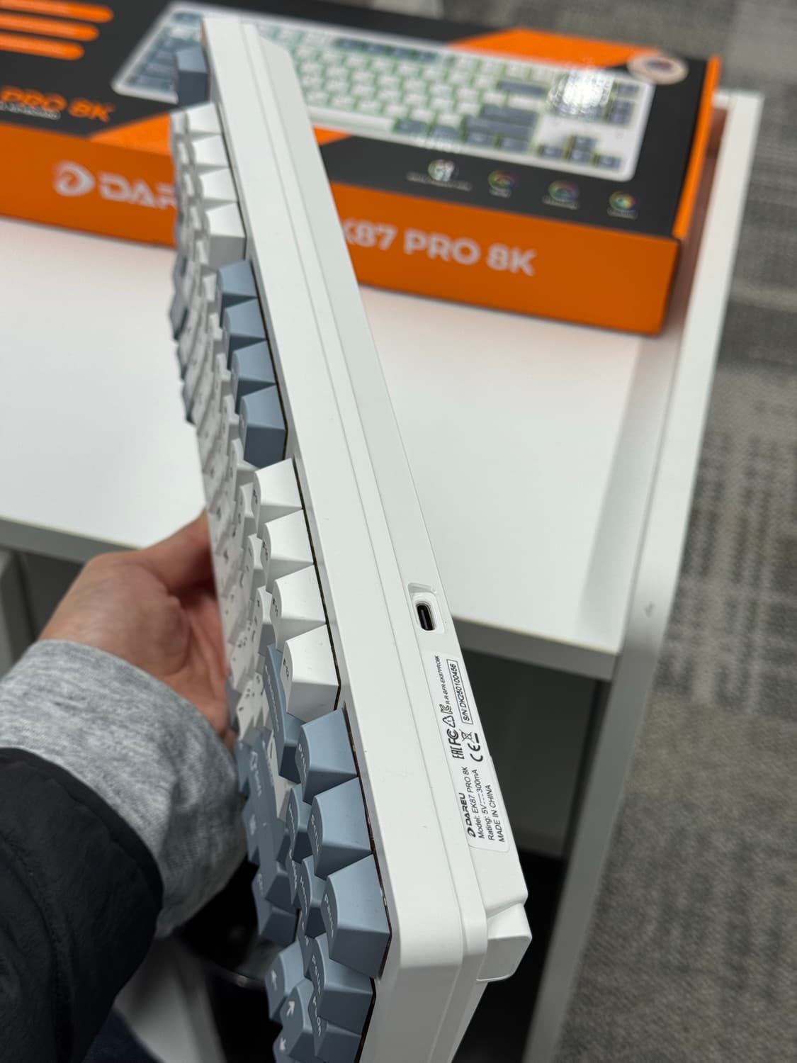 [저소음 머스타드축] 다얼유 EK87PRO 8K 유선 기계식 키보드 상품이미지7