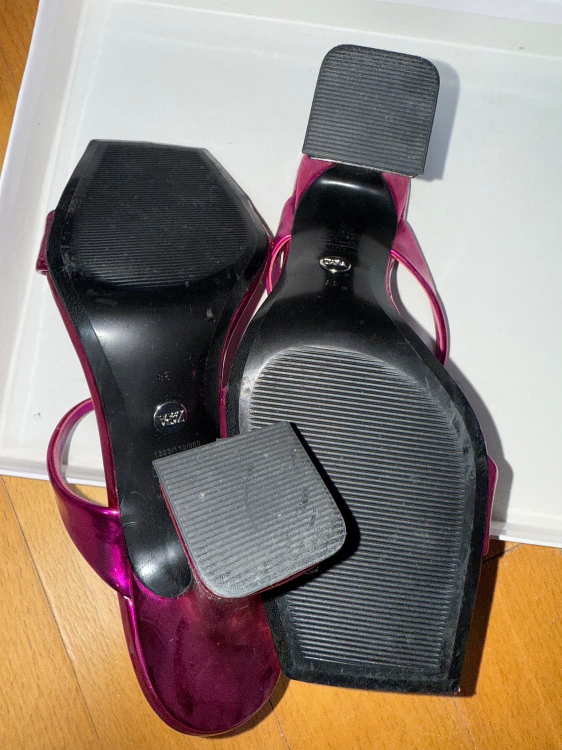 자라 핑크 샌들 38 상품이미지6