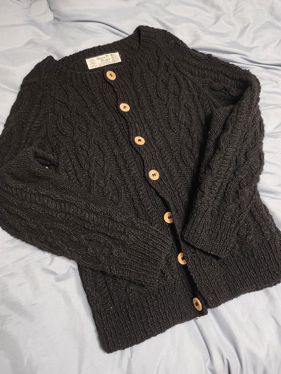 아테나 디자인 울 니트웨어 가디건 상품이미지3