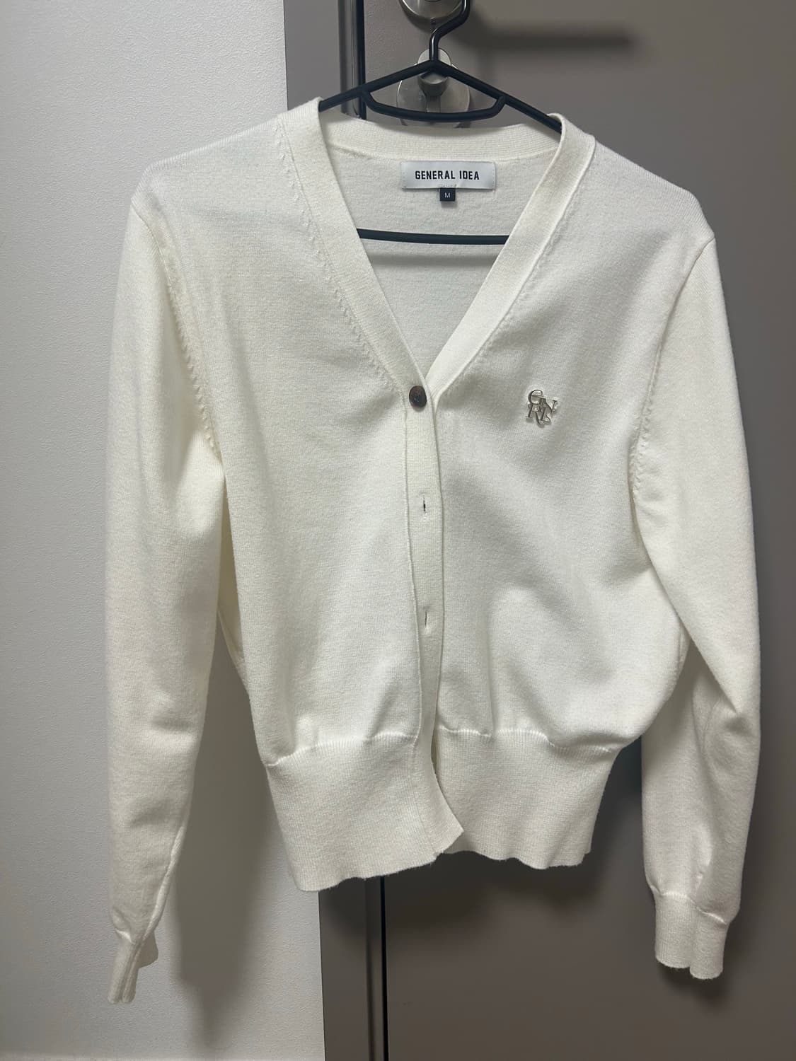 제너럴아이디어 에센셜 가디건 아이보리 M 상품이미지4