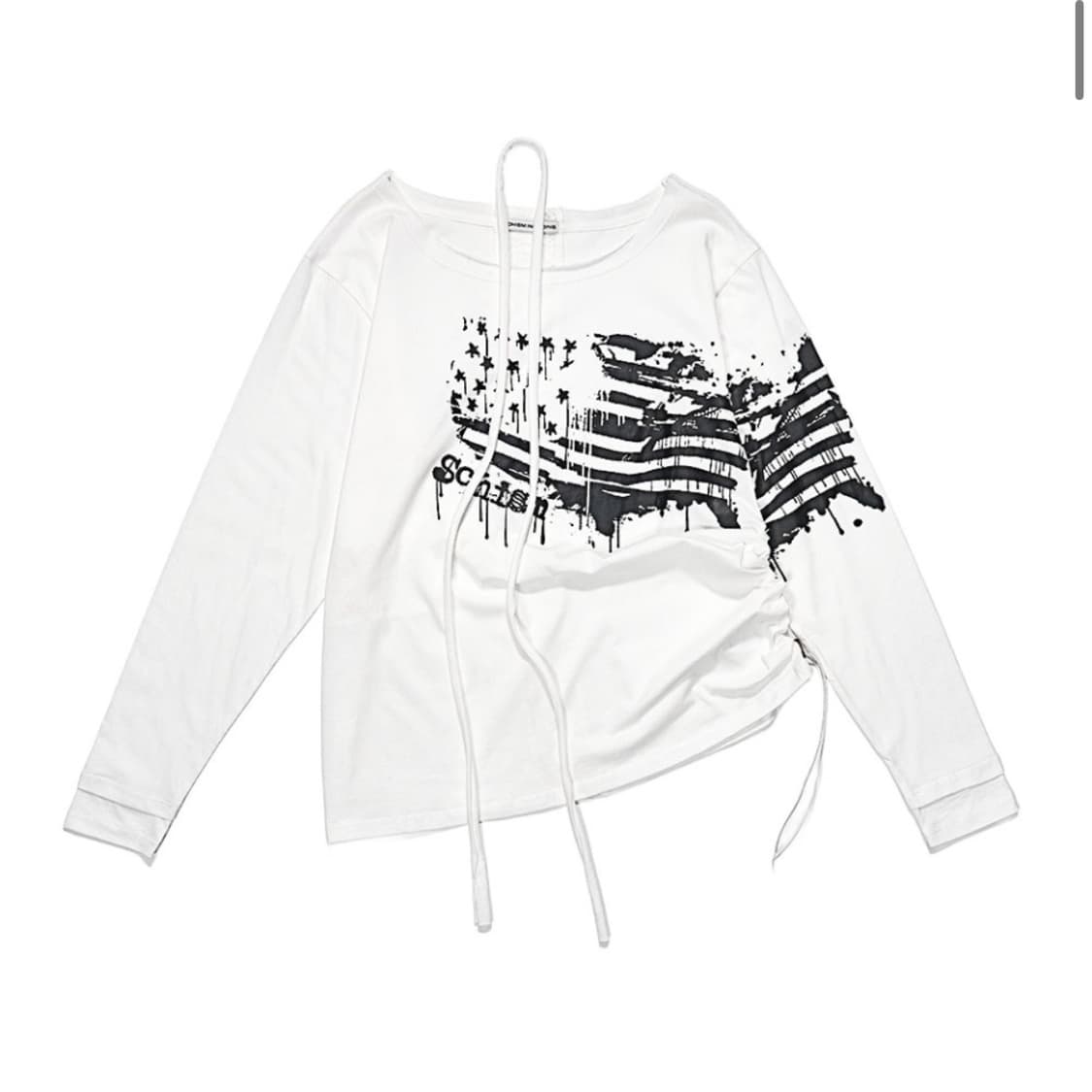 스키즘 인듀싱 GRAFFITI FLAG LS TEE WHITE 상품이미지2