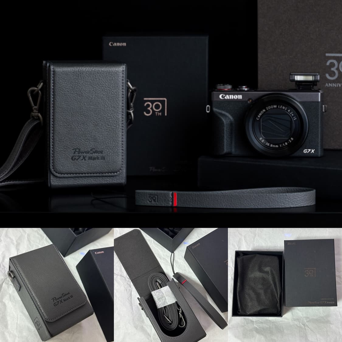캐논 G7X Mark3 30주년 한정판 전용케이스 + 스트랩 새상품 상품이미지1