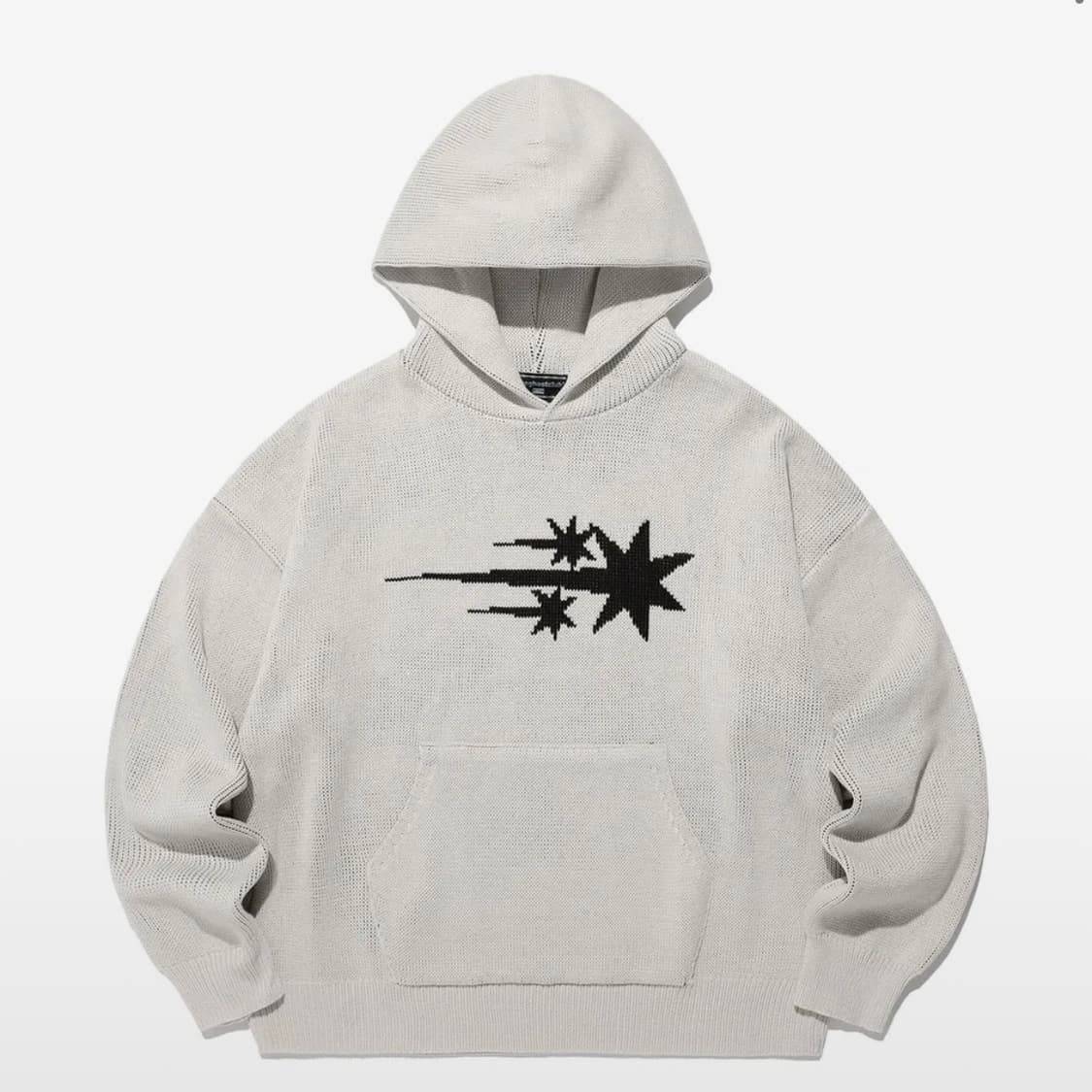 나이스고스트클럽 로고 니트 후디 상품이미지1